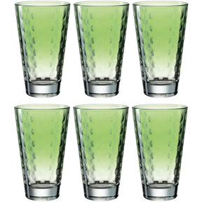 Trinkglas OPTIC 300 ml hellgrün 6er-Set