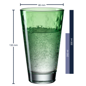 Trinkglas OPTIC 300 ml hellgrün 6er-Set