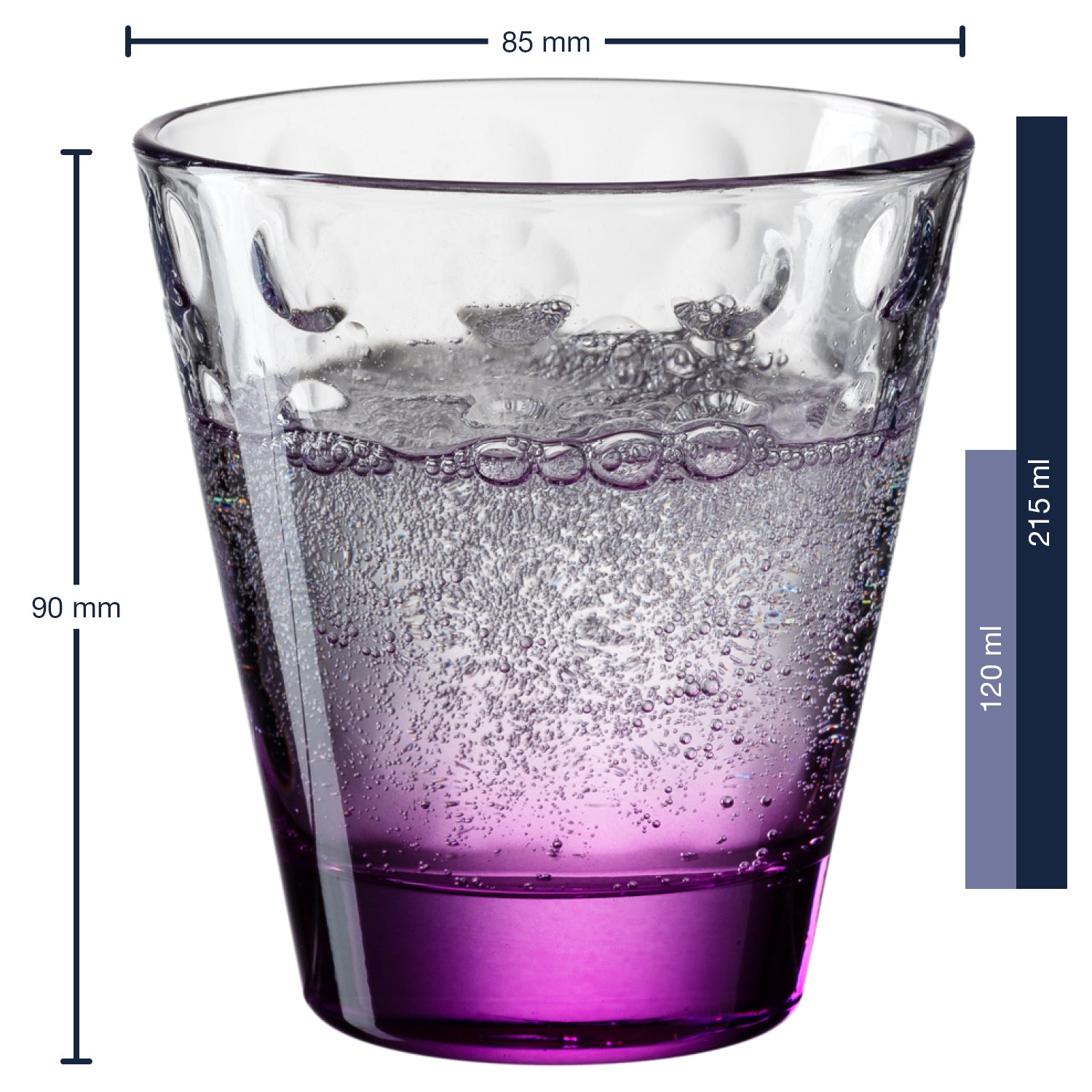 Trinkglas OPTIC 6 Stück sortiert 215 ml