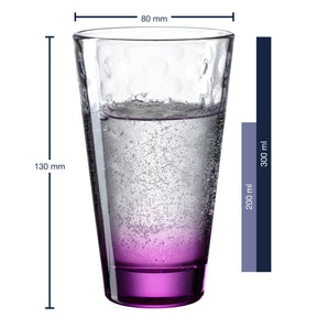 Trinkglas OPTIC 300 ml 6er-Set sortiert