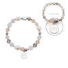 Armband HOPE silber/rose mit persönlicher Gravur