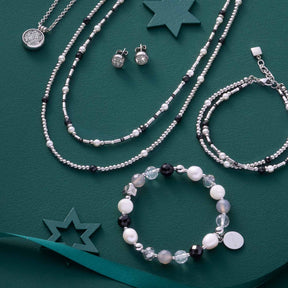 Armband HOPE silber/grau