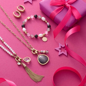 Armband HOPE gold/grau