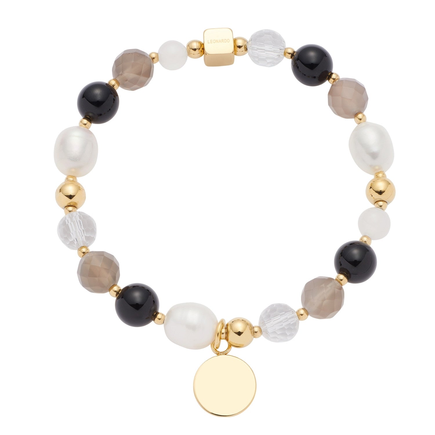 Armband HOPE gold/grau mit persönlicher Gravur