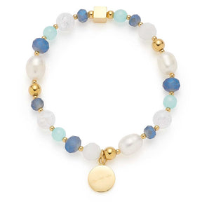 Armband HOPE gold/blau