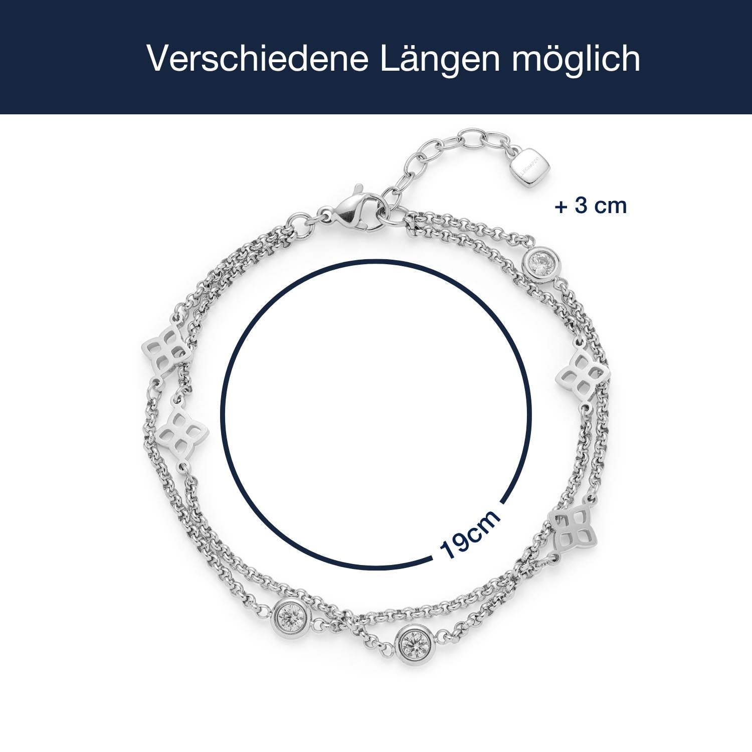 Massangaben zu Armband RUTH mit verstellbarer Länge