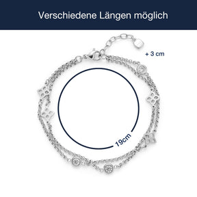 Massangaben zu Armband RUTH mit verstellbarer Länge