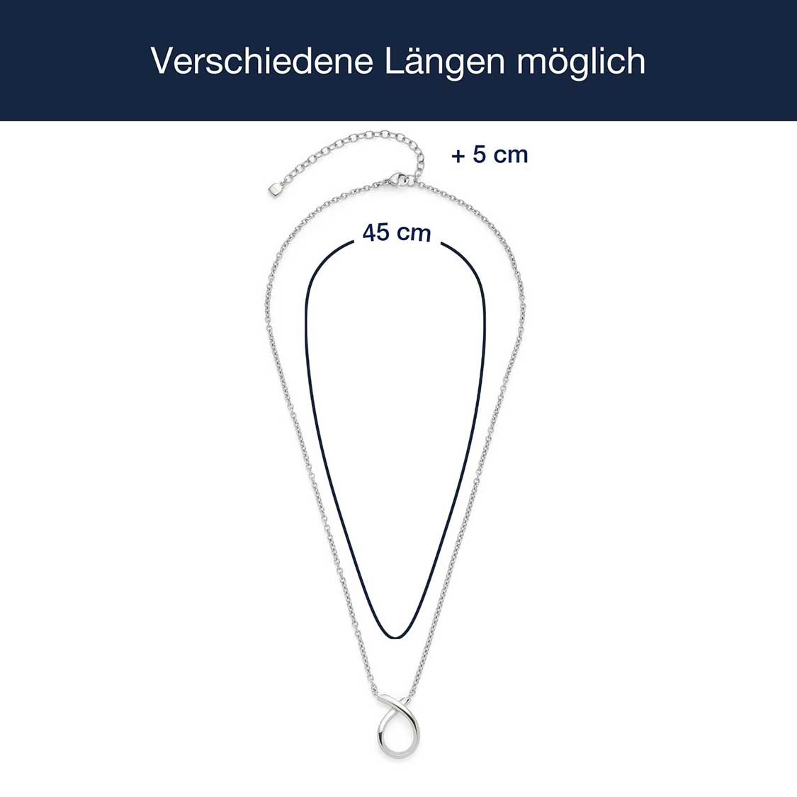 Halskette ANJA 45 cm Clip & Mix