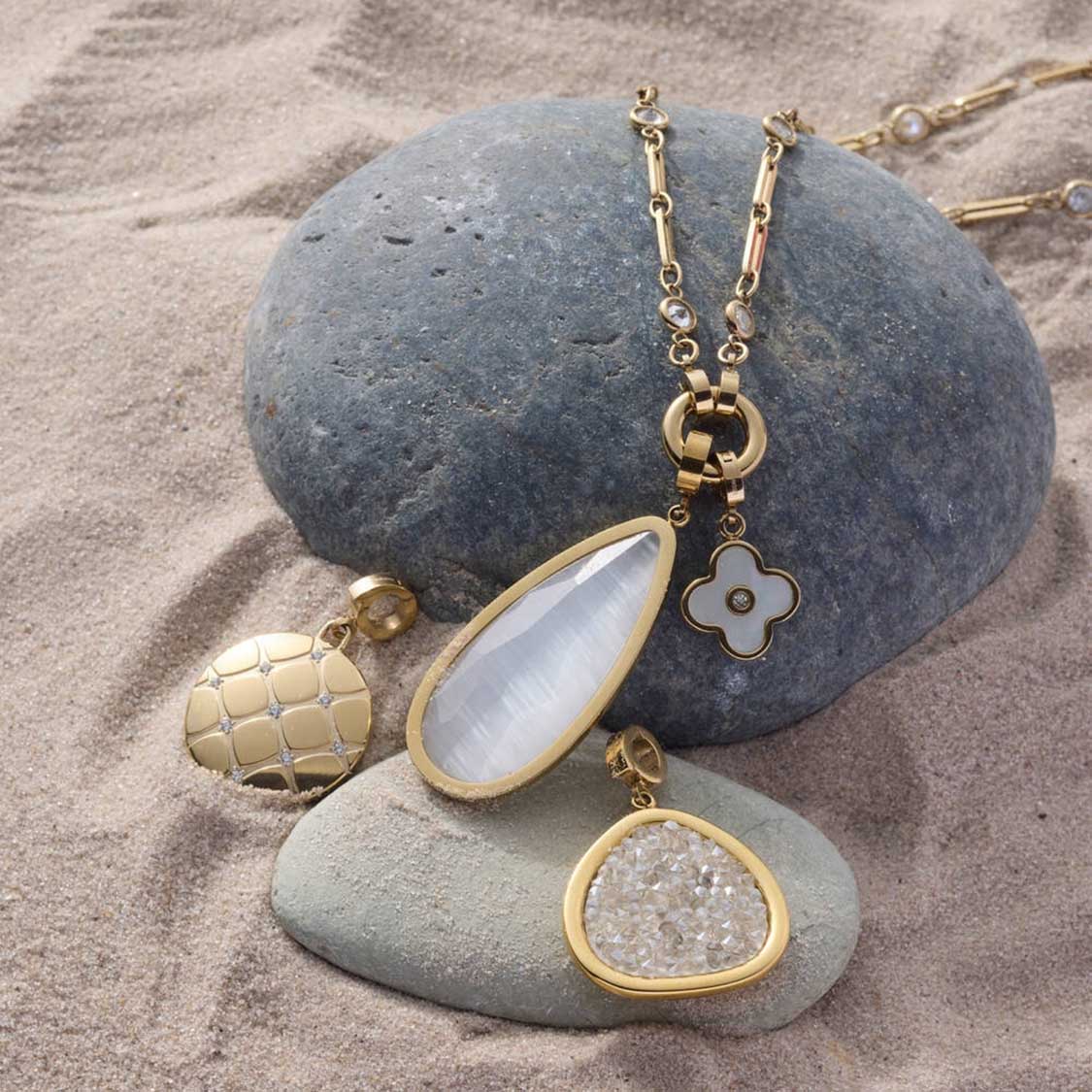 Halskette REBECCA 80 cm gold Clip & Mix