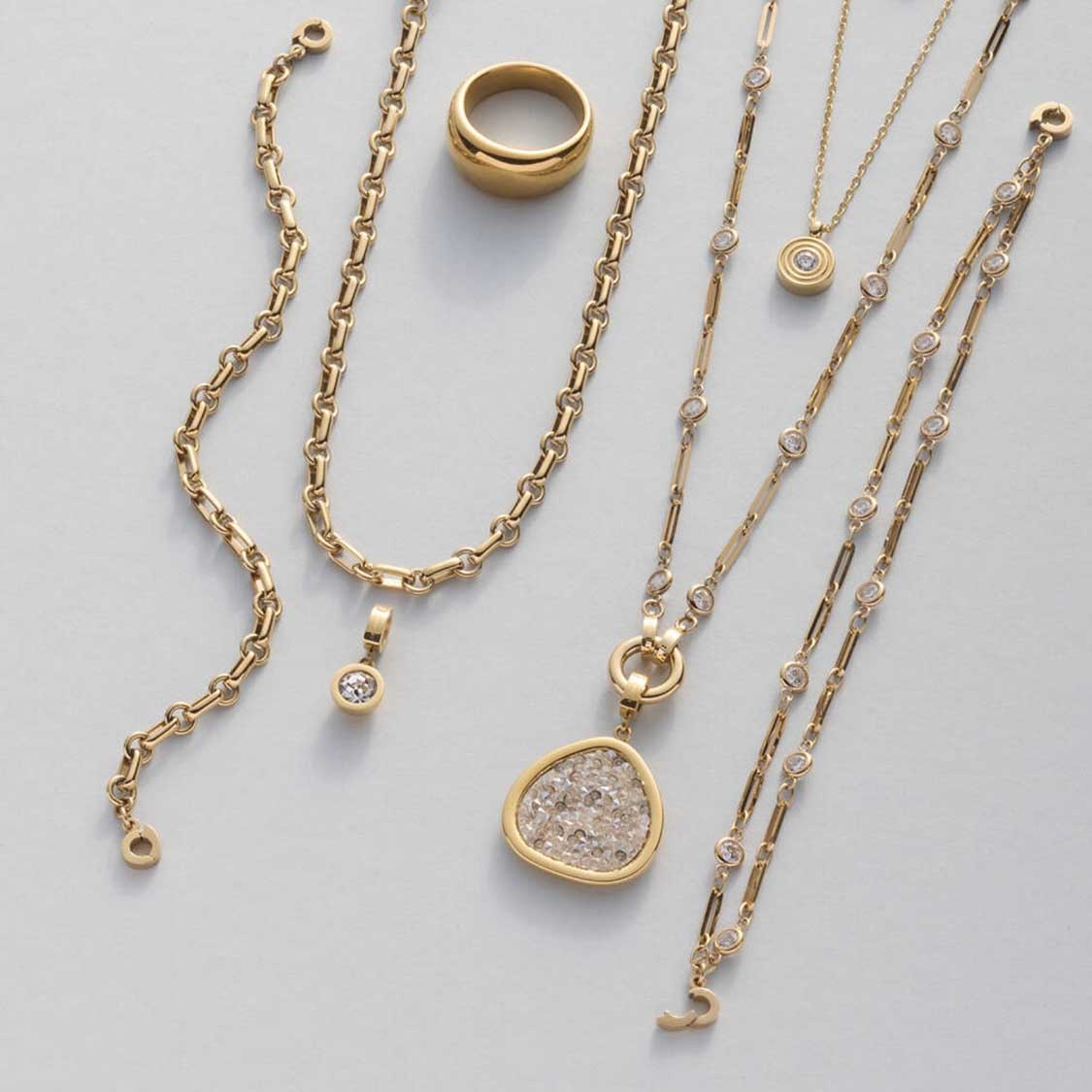 Halskette REBECCA 80 cm gold Clip & Mix