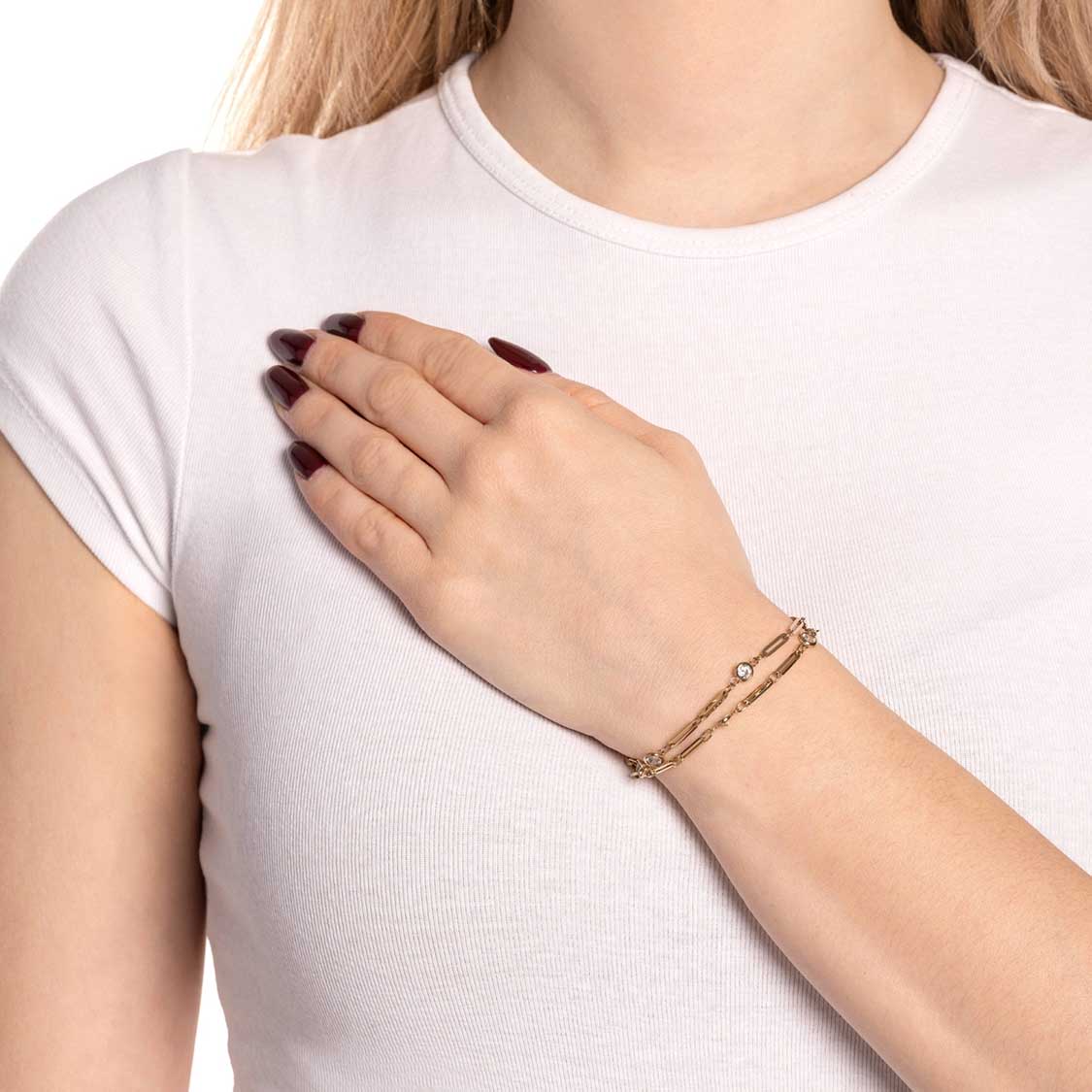 Armband REBECCA gold Clip & Mix