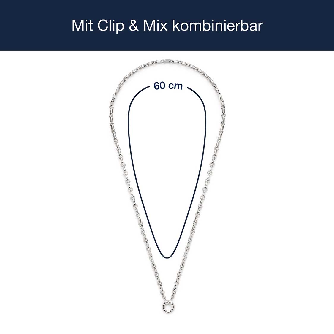Halskette YVETTE 60 cm Clip & Mix