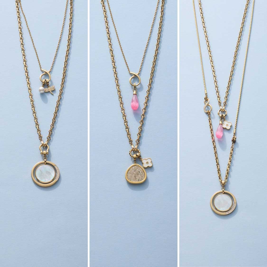 Halskette YVETTE 60 cm gold  Clip & Mix