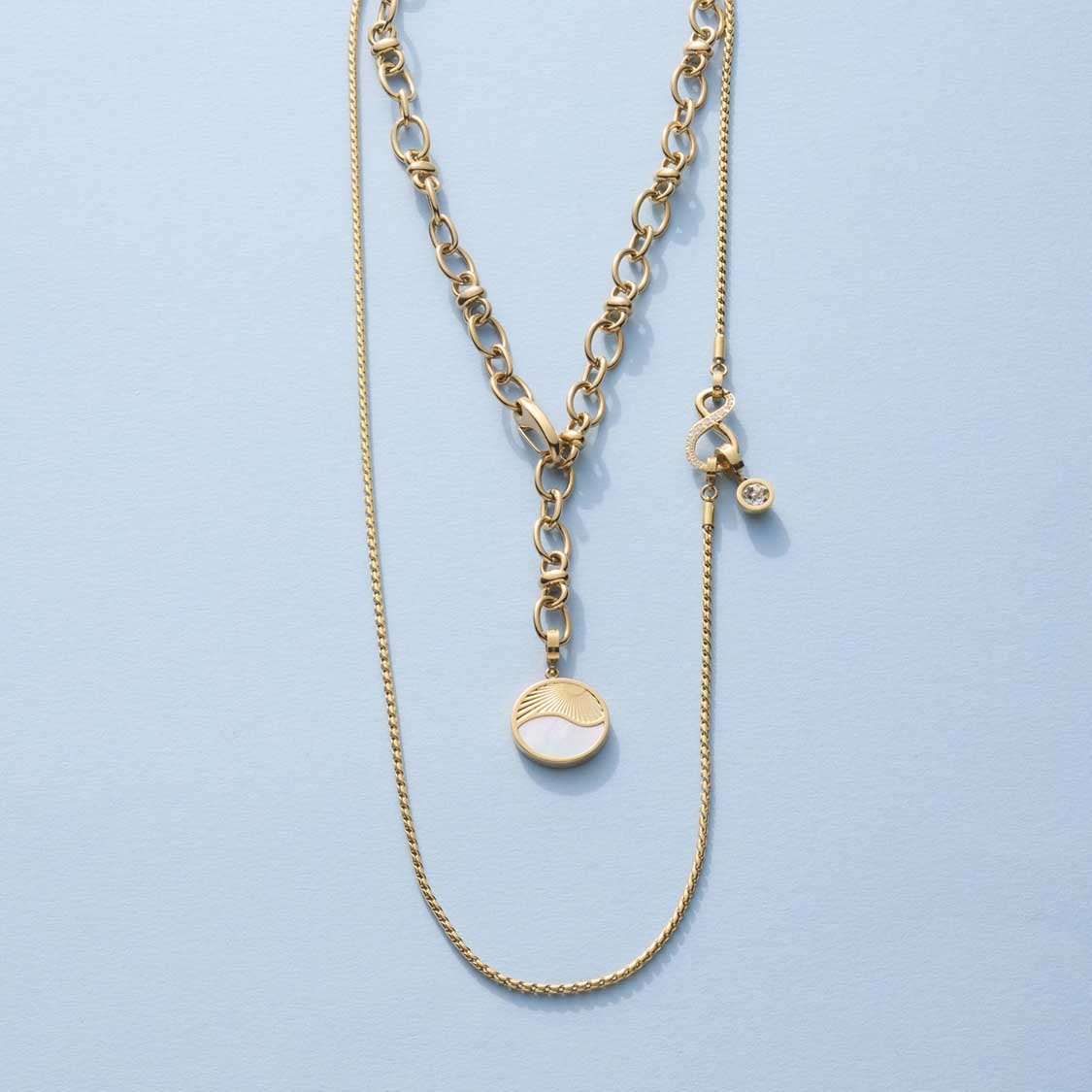 Halskette SONJA 80 cm gold Clip & Mix