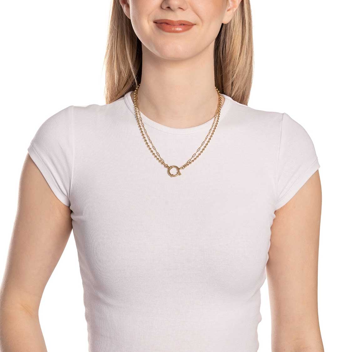 Halskette LIZZY 45 cm gold Clip & Mix