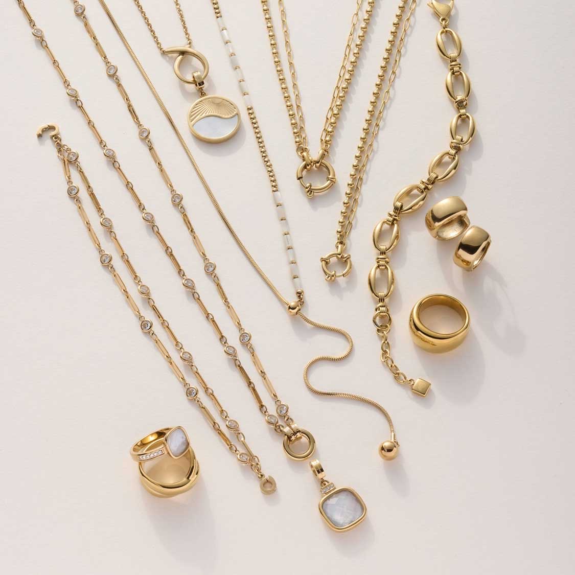 Halskette LIZZY 45 cm gold Clip & Mix