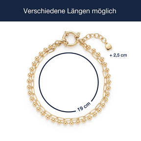 Armband LIZZY gold Clip & Mix