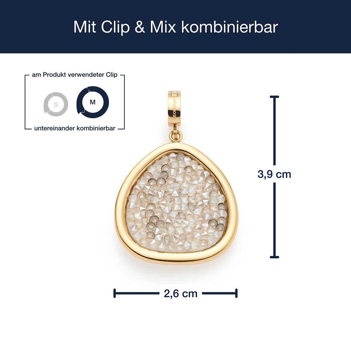 Anhänger FRANCA gold Clip & Mix