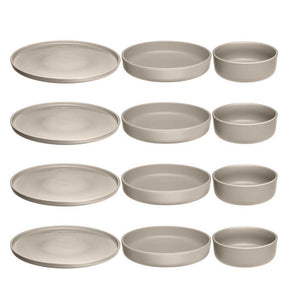 Geschirrset ROMA beige 12-teilig