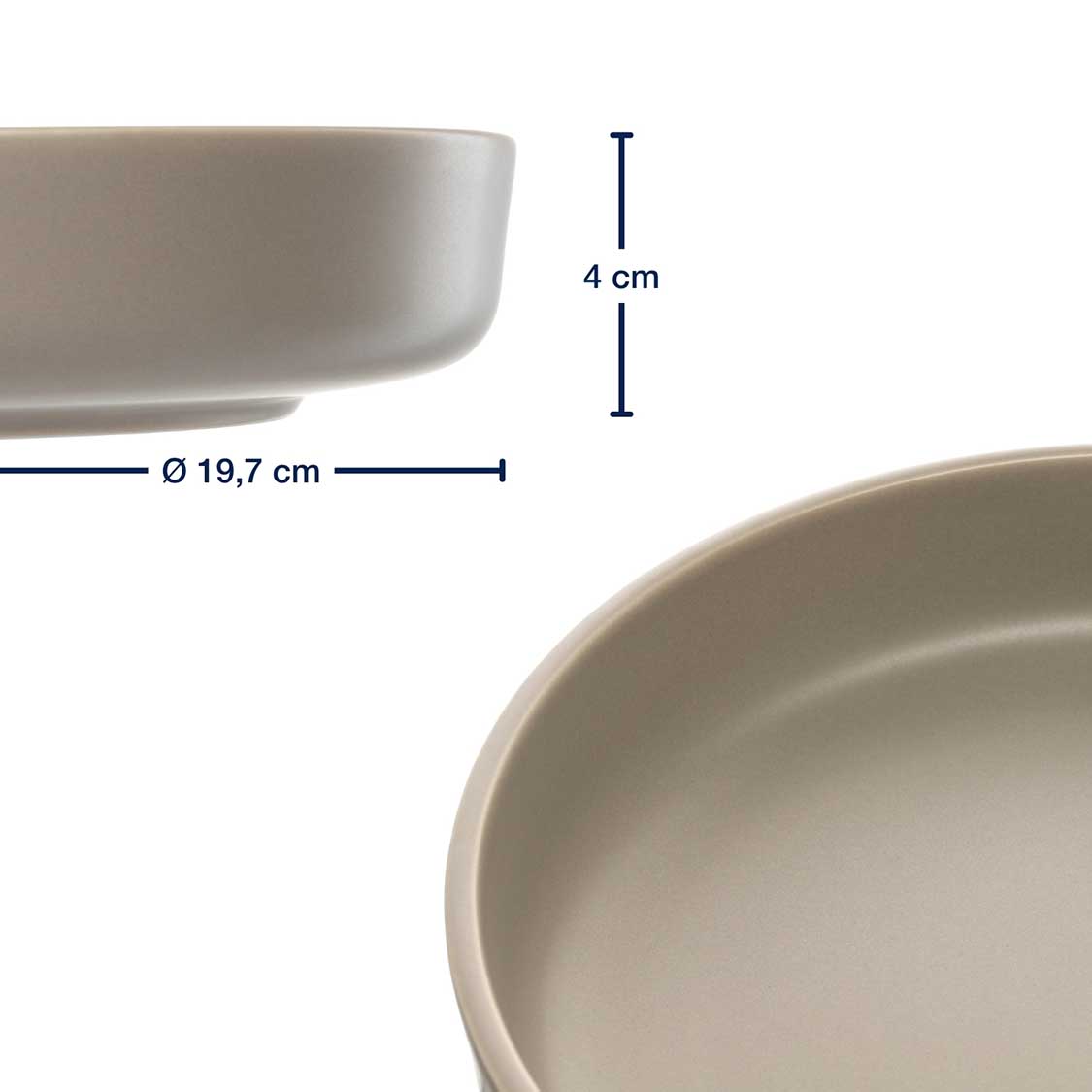 Geschirrset ROMA beige 12-teilig