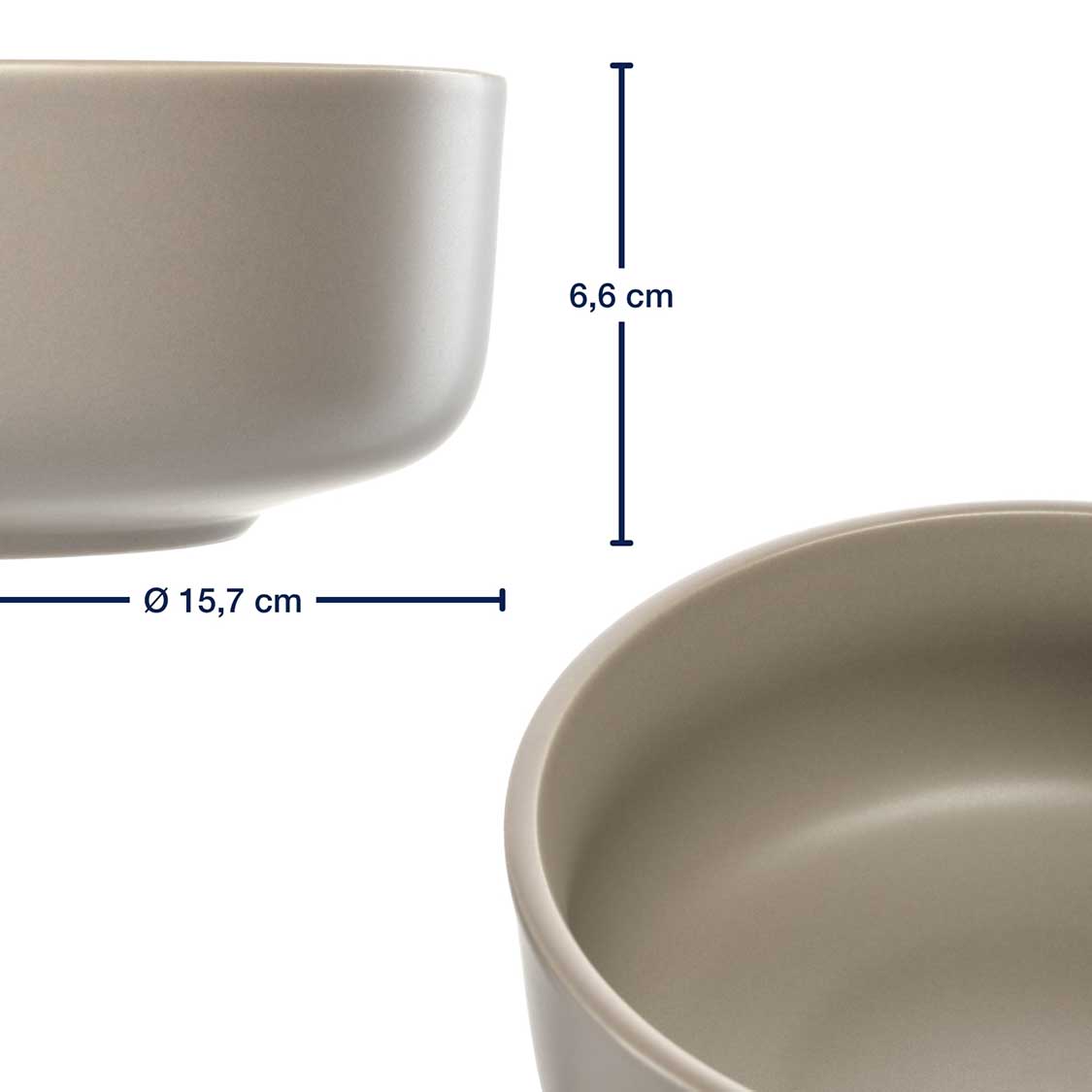 Geschirrset ROMA beige 12-teilig