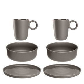 Geschirrset ROMA taupe 6-teilig