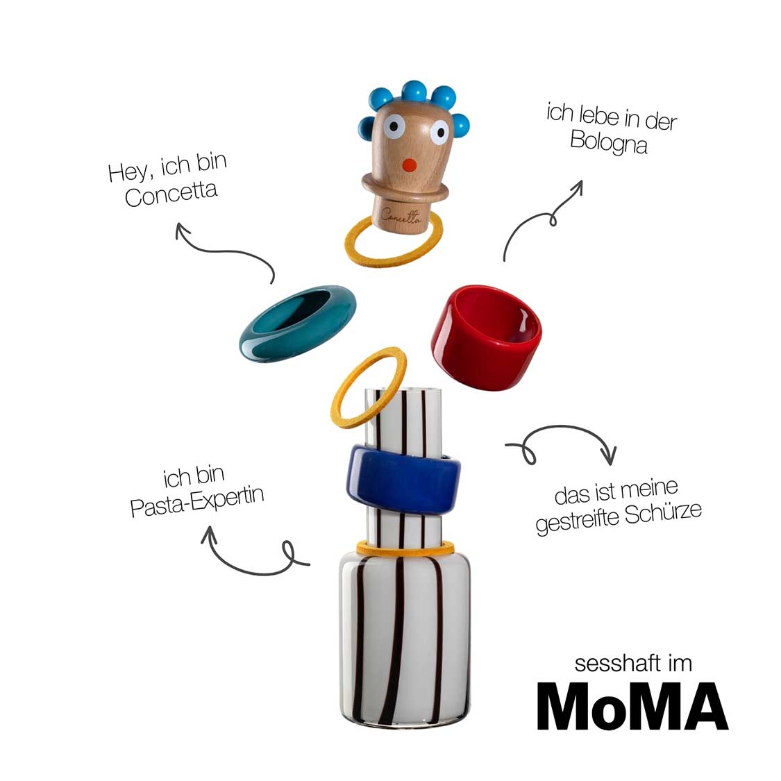 Objektvase BUONI AMICI Concetta 35 cm