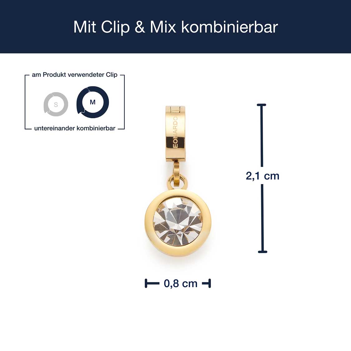 Anhänger LACY gold Clip & Mix