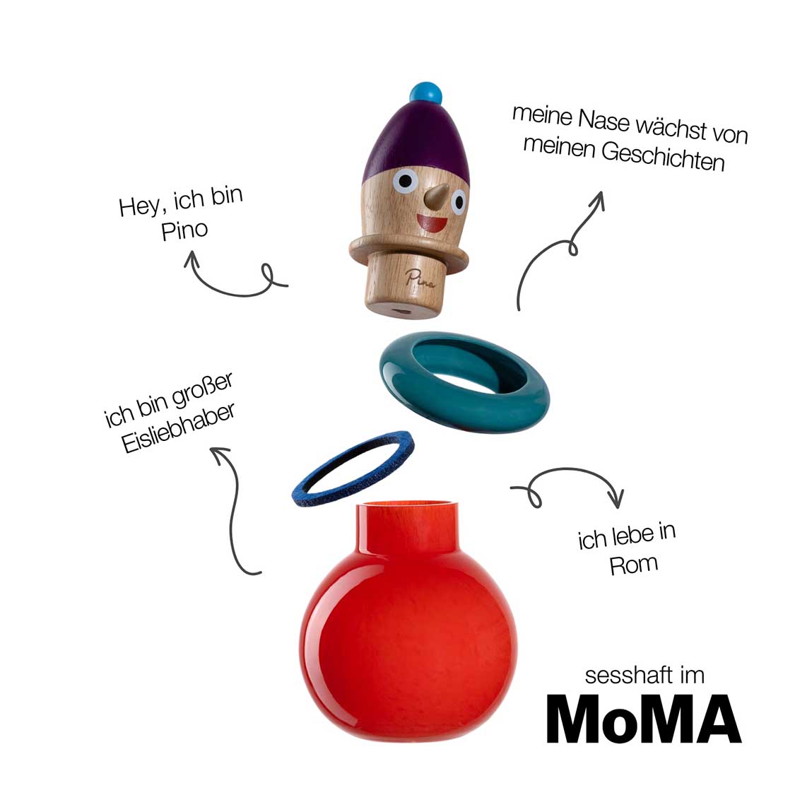 Objektvase BUONI AMICI Pino 24 cm