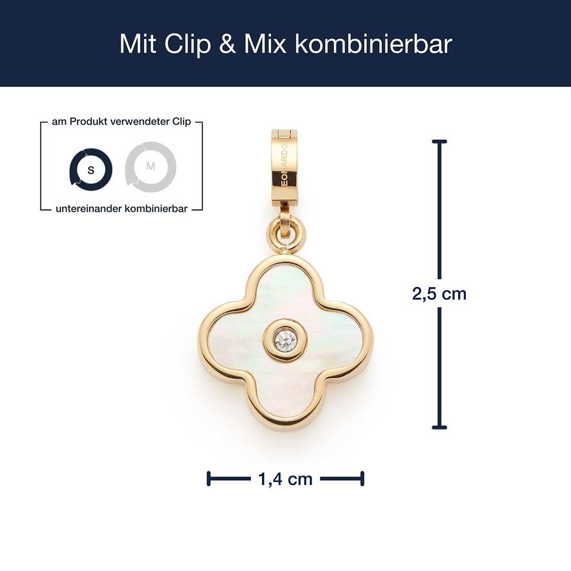 Anhänger BLUNA gold Clip & Mix