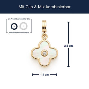 Anhänger BLUNA gold Clip & Mix