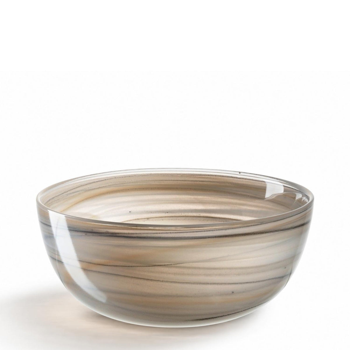 Schale ALABASTRO 14 cm beige/schwarz