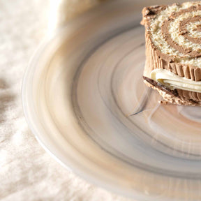 Teller ALABASTRO 21 cm beige/schwarz