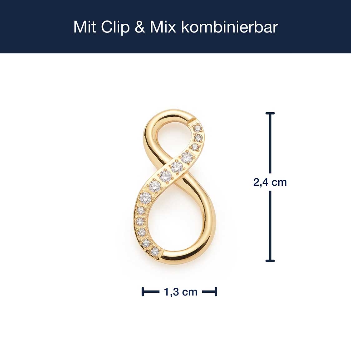 Edelstahlring SENTA gold Clip & Mix