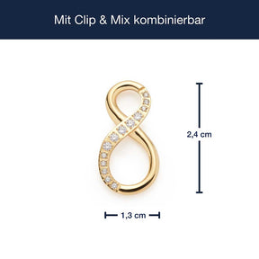 Edelstahlring SENTA gold Clip & Mix