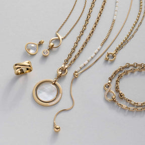 Edelstahlring SENTA gold Clip & Mix