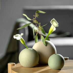 Keramikvase  BOLLA 7 cm grün