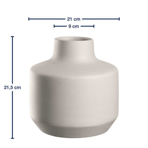 Keramikvase MILANO 22 cm creme