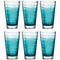 Trinkglas VARIO STRUTTURA  280 ml türkis 6er-Set