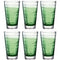 Trinkglas VARIO STRUTTURA  280 ml grün 6er-Set