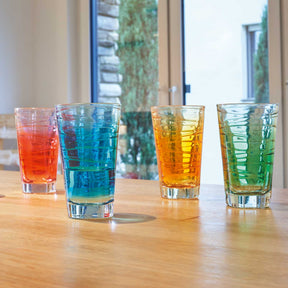 Trinkglas VARIO STRUTTURA  280 ml grün 6er-Set
