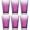 Trinkglas VARIO STRUTTURA  280 ml violett 6er-Set
