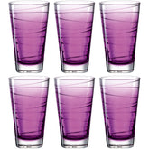 Trinkglas VARIO STRUTTURA  280 ml violett 6er-Set