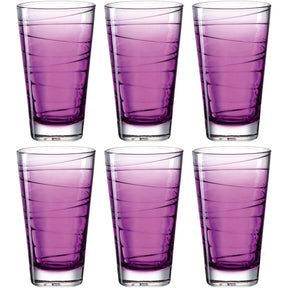 Trinkglas VARIO STRUTTURA  280 ml violett 6er-Set
