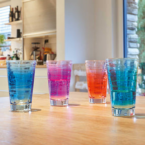 Trinkglas VARIO STRUTTURA  280 ml violett 6er-Set
