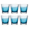 Trinkglas VARIO STRUTTURA  250 ml blau 6er-Set