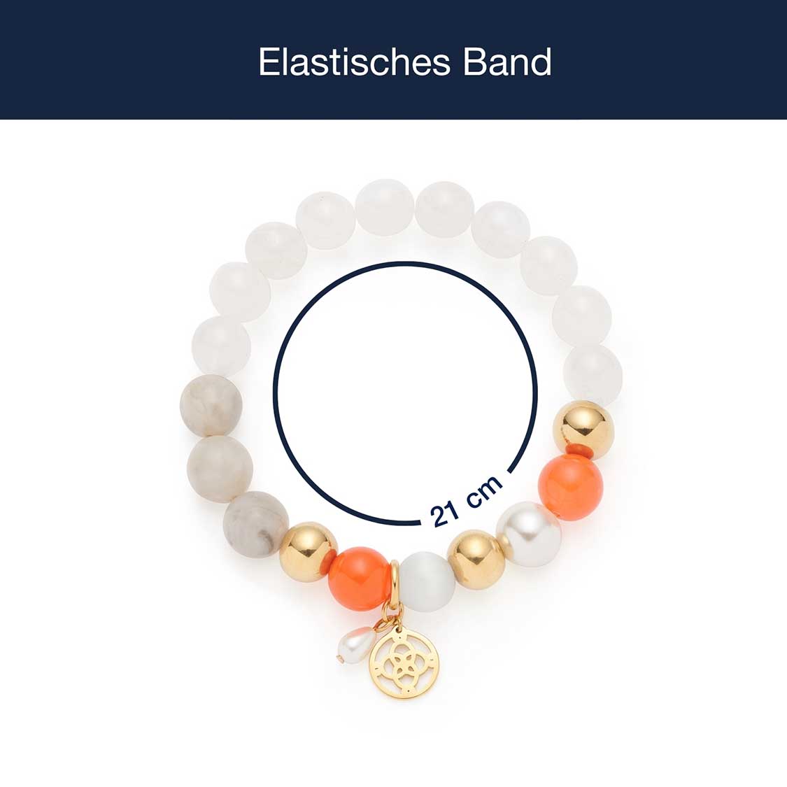 Armband SOLERA gold weiß