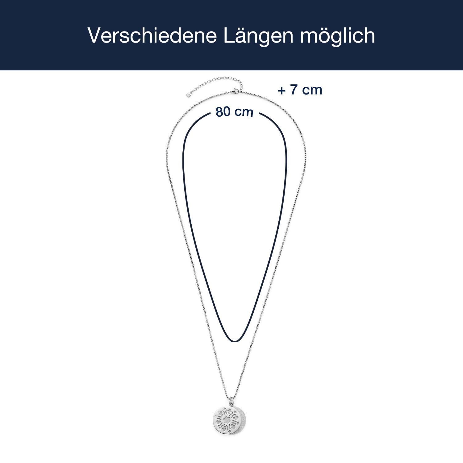 Massangaben zu Halskette ANGEL 80 cm