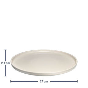 Keramikteller ROMA 27 cm creme