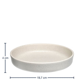 Keramikteller ROMA 20 cm creme tief